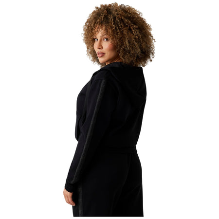 Guess felpa nera in scuba NEW HOODED W5YQ05 KBYE2 JBLK