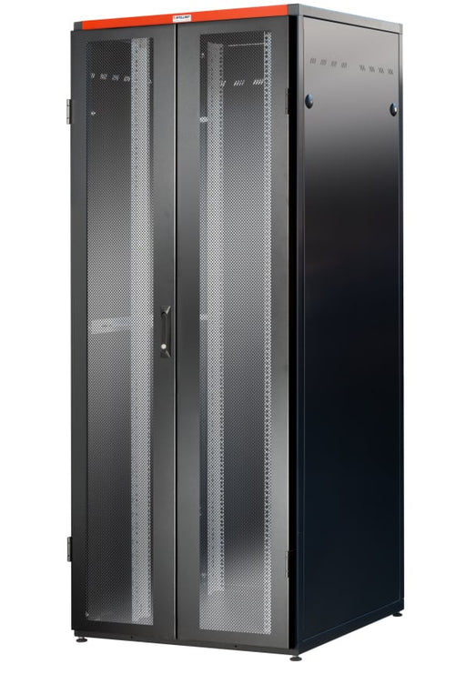 Armadio Rack NextGen 19'' 800x800 42U Doppia Porta Grigliata Nero