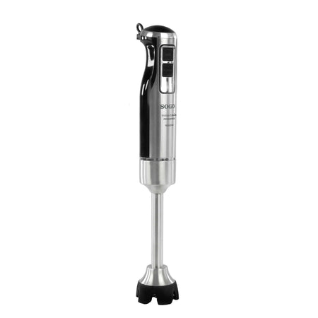 Frullatore a Immersione Alta Potenza con Asta Inox, Velocità Variabile Stepless, Funzione Turbo e Bicchiere 600 ml