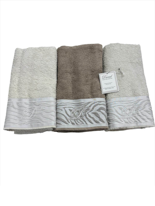 Set Asciugamani 3+3 David Kenya Spugna di Cotone
