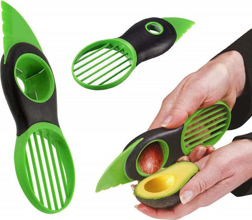 3in1 Coltello Taglia Affetta Avocado Rimuovi Nocciolo Manuale Fette Spicchi Plastica Affettaverdure Trade Shop italia - Napoli, Commerciovirtuoso.it