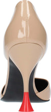 3JUIN-Scarpe-con-Tacco-Beige-da-donna