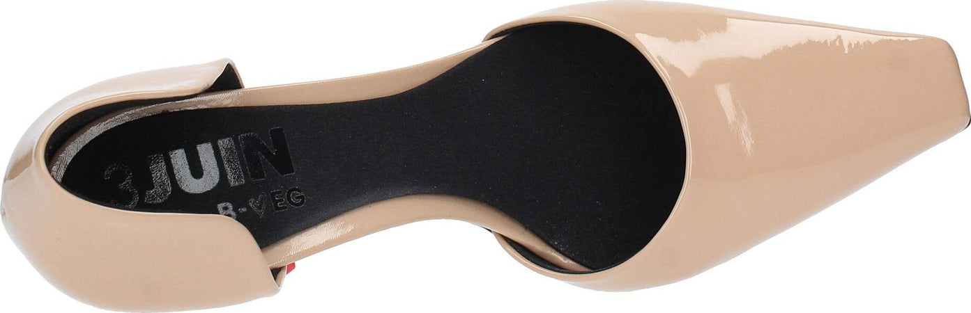 3JUIN-Scarpe-con-Tacco-Beige-da-donna