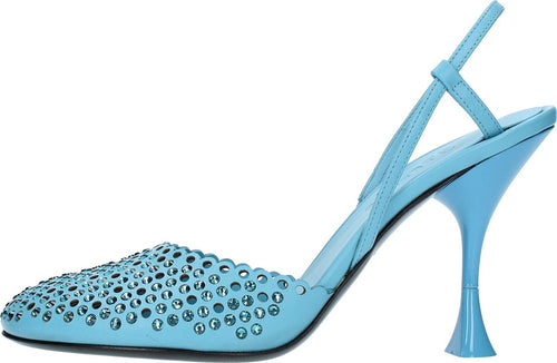 3JUIN-Scarpe-con-Tacco-Celeste-da-donna