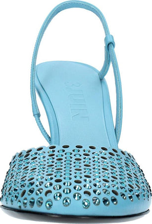 3JUIN-Scarpe-con-Tacco-Celeste-da-donna