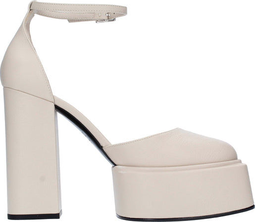 3JUIN-Scarpe-con-Tacco-Latte-da-donna