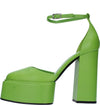 3JUIN-Scarpe-con-Tacco-Verde-da-donna