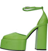 3JUIN-Scarpe-con-Tacco-Verde-da-donna