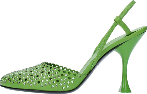 3JUIN-Scarpe-con-Tacco-Verde-da-donna