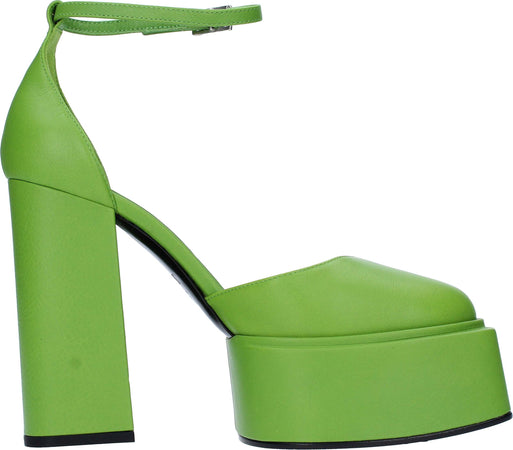 3JUIN-Scarpe-con-Tacco-Verde-da-donna