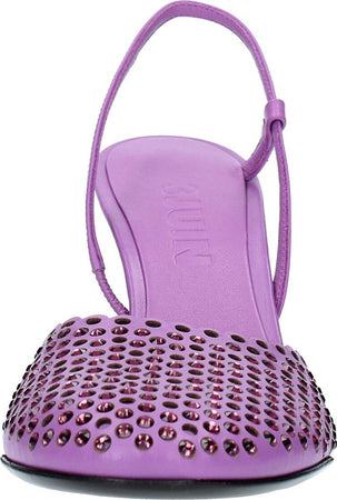 3JUIN-Scarpe-con-Tacco-Viola-da-donna