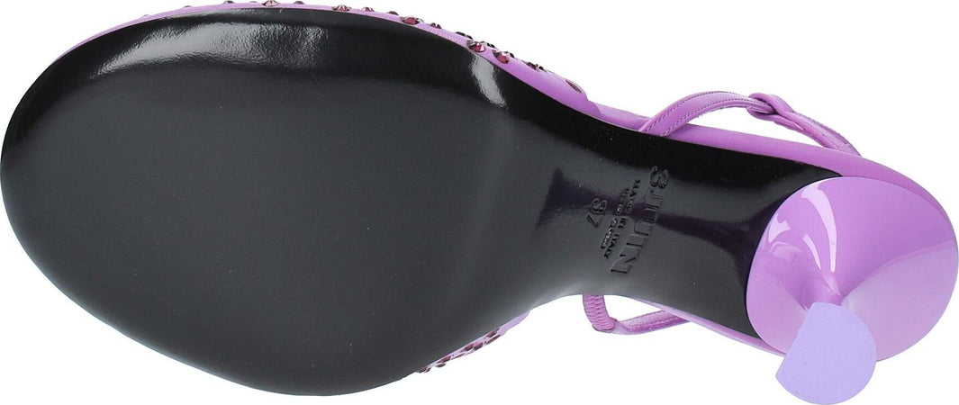3JUIN-Scarpe-con-Tacco-Viola-da-donna
