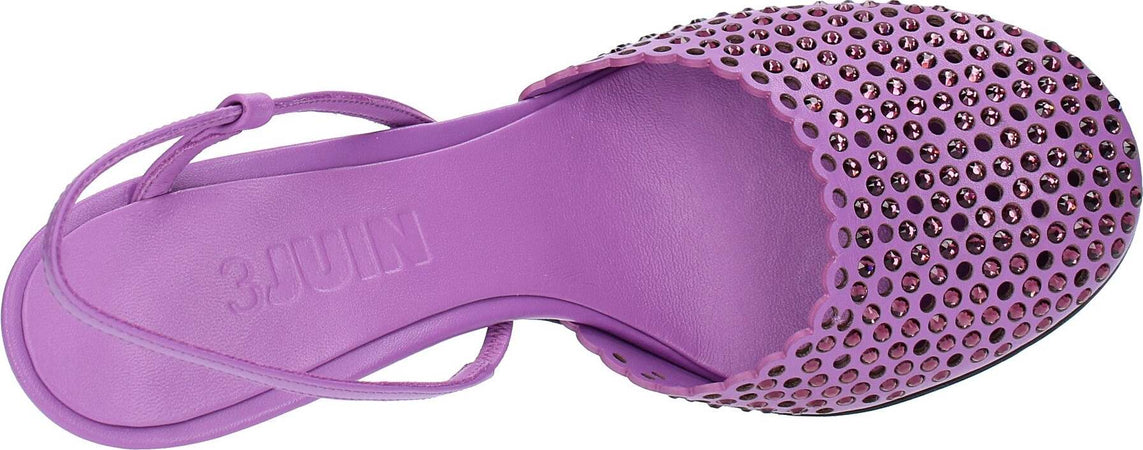 3JUIN-Scarpe-con-Tacco-Viola-da-donna
