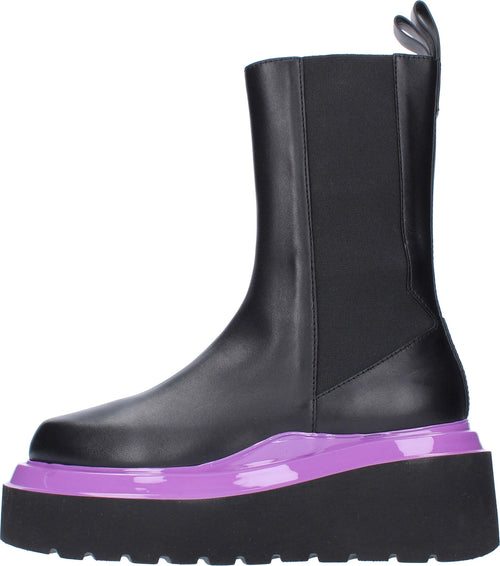 3JUIN-Stivali-Nero-fuxia-da-donna