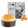 Tesori di sicilia panettone artigianale ai mandarini di sicilia 1kg, scatola ù nonno pino panettone a lievitazione naturale, idea regalo natale