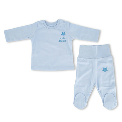 Completo baby bambino bambina neonato irge in cotone organico 100% maglia e ghettina da 0 a 9 mesi in colori pastello