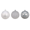 Palline per albero di Natale, in Vetro, con glitter decorativi, Ø 80 mm, 12 pezzi