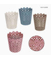 3pz Cestino Portaoggetti Organizzatore Casa Cesto In Plastica ø10.3x12.5cm 79476