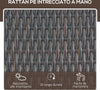 3pz-Componibile-2-Lettino-Prendisole-da-Giardino-(60-x-195-x-86cm)-e-1-Tavolino-(121-x-40-x-50cm)-Rattan-con-Materassini,-Marrone-e-Bianco-Crema-862-022BN