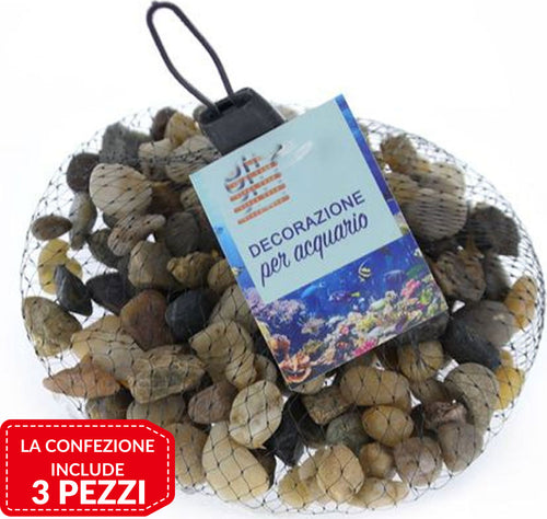 3pz Pietre Decorative Acquario Decorazione Sassi Piante Vasi 300gr 0.5x0.8 Cm Prodotti per animali domestici/Pesci e animali d'acqua/Arredo per acquario/Ciottoli decorativi Trade Shop italia - Napoli, Commerciovirtuoso.it