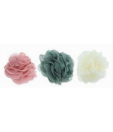 3pz Spugna Retina Per Doccia Bagno Spugnetta Rete Pelle Corpo Vari Colori 10681