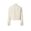 Pinko piumini donna pinko - gelato giubbino tweed - bianco da donna
