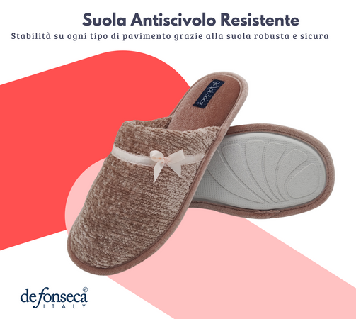 de fonseca Calde Ciabatte Uomo Donna, Pantofole Invernali Chiuse da Casa, Lavabili e per Ospiti