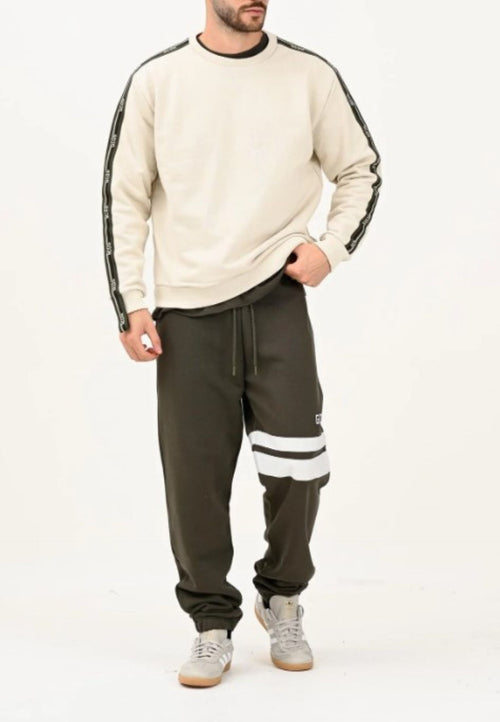 GCDS FELPA LOGO TAPE CREWNECK da uomo