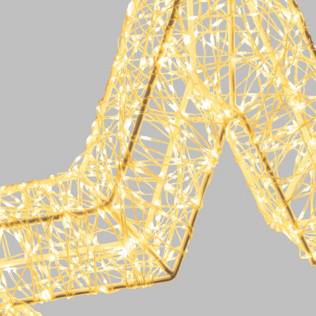 Stella Bianca 3D , microled bianco caldo e freddo, uso interno