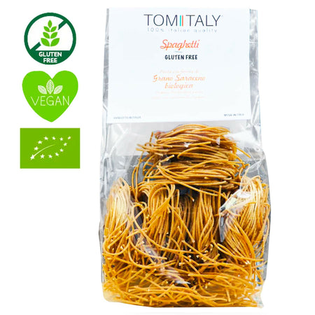 Spaghetti Di Grano Saraceno - Senza Glutine - Bio - 250g Integrali, Gluten-Free e Vegan