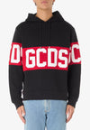 GCDS FELPA BAND LOGO HOODIE da uomo