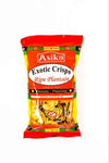 ASIKO EXOTIC CRISPS RIPE PLANTAIN MILD CHILI FLAVOUR 75 G PATATINE DI PLATANO CON PEPERONCINO