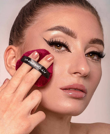 3x Atokirina Baby Trio Blender Puff - Nuovi Applicatori Make-Up Spugnetta per Trucco Fondotinta per Un Make up Perfetto Tessuto Super Morbido Bordi Lisci Atokirina Beauty