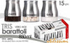 3x Barattoli Da Cucina Tris Barattoli Da Cucina Utilissimi Caffe' Zucchero Sale 850 Ml Barattoli per Condimenti Con Coperchio in Acciaio Vaso in Vetro Made in Italy Casa e cucina/Contenitori e barattoli/Conservazione cibi/Barattoli e contenitori L’Orchidea - Siderno, Commerciovirtuoso.it