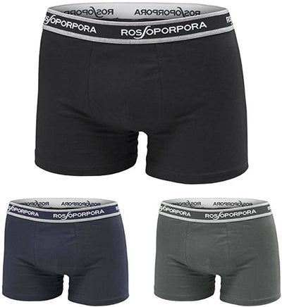 3x Boxer Uomo Gigi Mutande Uomo In Cotone A Tinta Unita Boxer Slip Uomo Co Bielastico Con Elastico E Logo Rossoporpora