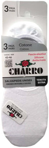 3x Fantasmino Salvapiede Unisex Charro Tinta Unita Confezione 3 Paia