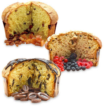 3x Panettoni Artigianali Assortiti Pancòdori assortiti Made in Italy 1x Panettone Classico 800 gr. +1 Panettone Frutti di bosco 800gr. + 1 Panettone doppio Cioccolato 800gr. Alimentari e cura della casa/Pasticceria e prodotti da forno/Torte/Panettoni Conca d’Oro - Campiglia Marittima, Commerciovirtuoso.it