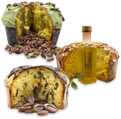 3x Panettoni Artigianali Assortiti Set 3 Panettoni natalizi 1x Panettone al Pistacchio 900gr. +1 Panettone Toscano All'olio 800gr + 1 Panettone Doppio Cioccolato 800gr.Pancòdori assortiti - Strenna 2 Alimentari e cura della casa/Pasticceria e prodotti da forno/Torte/Panettoni Conca d’Oro - Campiglia Marittima, Commerciovirtuoso.it