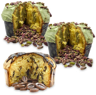 3x Panettoni Artigianali Made in Italy 2x Panettone Al Pistacchio 900gr. +1 Panettone Doppio Cioccolato 800gr. Set Pancòdori Assortiti Fatti a Mano in Italia Alimentari e cura della casa/Pasticceria e prodotti da forno/Torte/Panettoni Conca d’Oro - Campiglia Marittima, Commerciovirtuoso.it