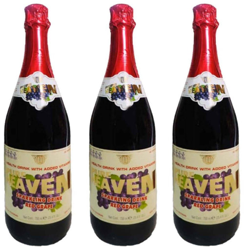 PURE HEAVEN SPARKLING CELEBRATION DRINK RED GRAPE ANALCOLICO 750 ML X 3 PZ 