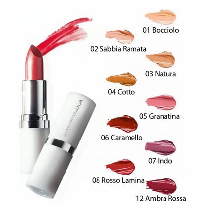 3x Rossetti Brillanti Sant'Angelica Set Rossetti Idratanti Colorati con Vitamina E Olio di jojoba e Filto UV