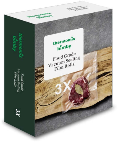 3x Rotoli per Sottovuoto Termomix Bimby Rotoli 20x500 Cm Confezione Rotoli per Sottovuoto Alimenti