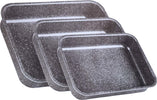 Bavaria Ottingher Tris Teglie Forno Rettangolari 1x25cm 1x30cm 1x35cm Pentole Mineral Stone 100% Made in Italy 3 x Pentola Anti Aderente 99994 tris teglie L'Orchidea - Siderno, Commerciovirtuoso.it