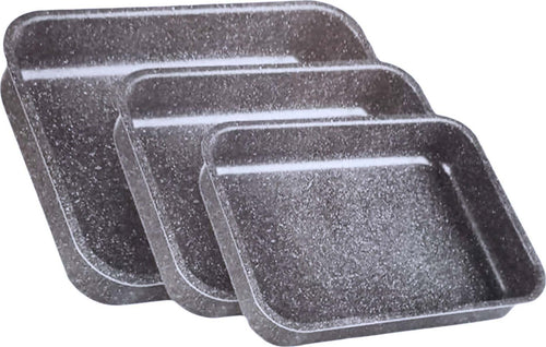Bavaria Ottingher Tris Teglie Forno Rettangolari 1x25cm 1x30cm 1x35cm Pentole Mineral Stone 100% Made in Italy 3 x Pentola Anti Aderente 99994 tris teglie L'Orchidea - Siderno, Commerciovirtuoso.it