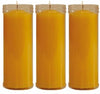 3x Velòn Amarillo Con Tubo Protector Candela Gialla Santeria Esoterica 14 X 5.5cm per Rituali E Cerimonie