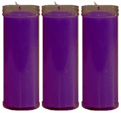 VELÒN MORADO VIOLA CM 14 X 5.5 CON TUBO PROTECTOR X 3 PZ