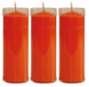 VELÒN NARANJA CANDELA ARANCIONE CM 14 X 5.5 CON TUBO PROTECTOR X 3 PZ