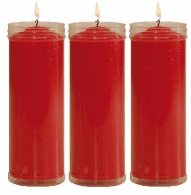 VELÒN ROJO ROSSA CM 14 X 5.5 CON TUBO PROTECTOR X 3 PZ