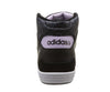 ADIDAS Tennis alte Donna art. HOOPS VL MID W (F97823) in ecopelle Black/Silver/Purple