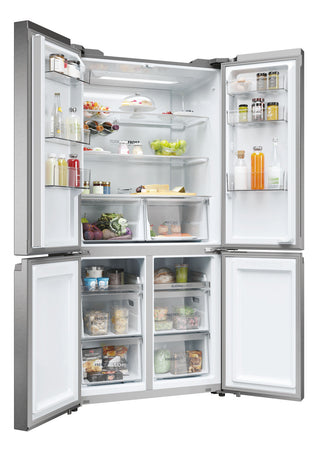 Haier HCR5919ENMP Frigorifero Side-by-Side Libera Installazione Platino